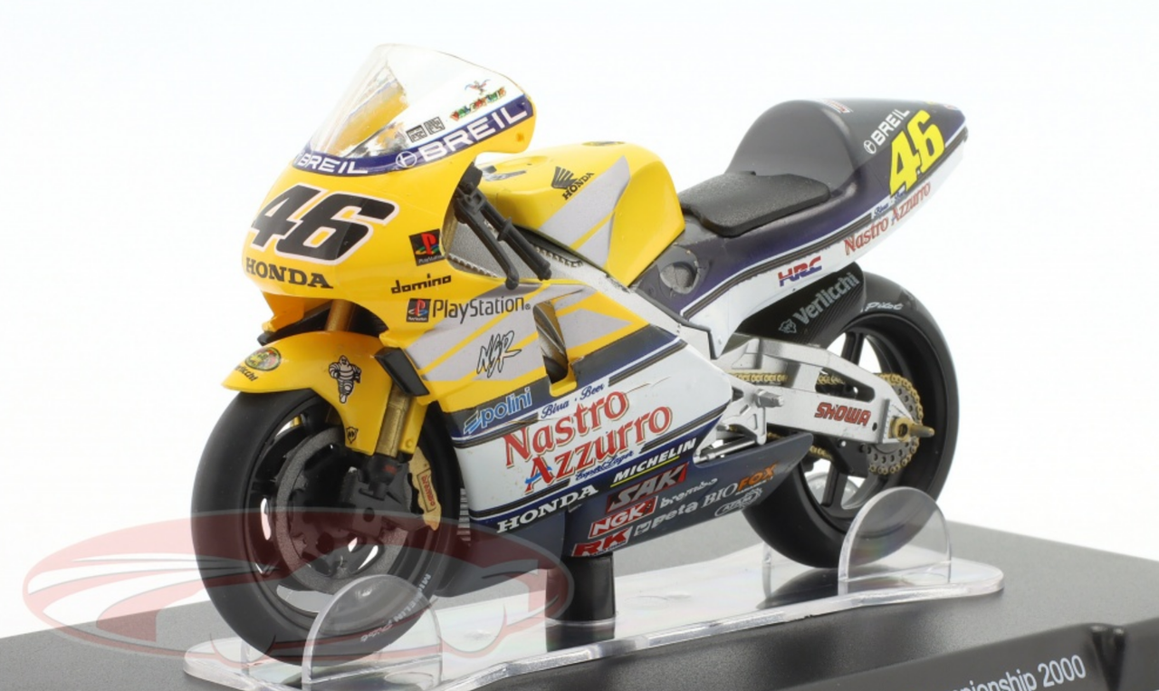 1/18 Altaya 2000 Valentino Rossi Honda NSR 500 #46 MotoGP Motorcycle Model