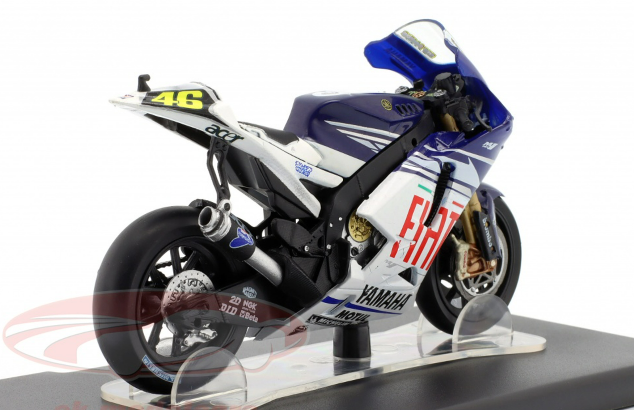 1/18 Altaya 2007 Valentino Rossi Yamaha YZR-M1 #46 MotoGP Motorcycle Model