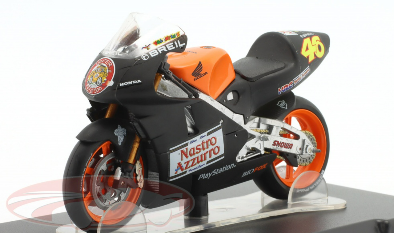 1/18 Altaya 2000 Valentino Rossi Honda NSR 500 #46 Test MotoGP Valencia Motorcycle Model