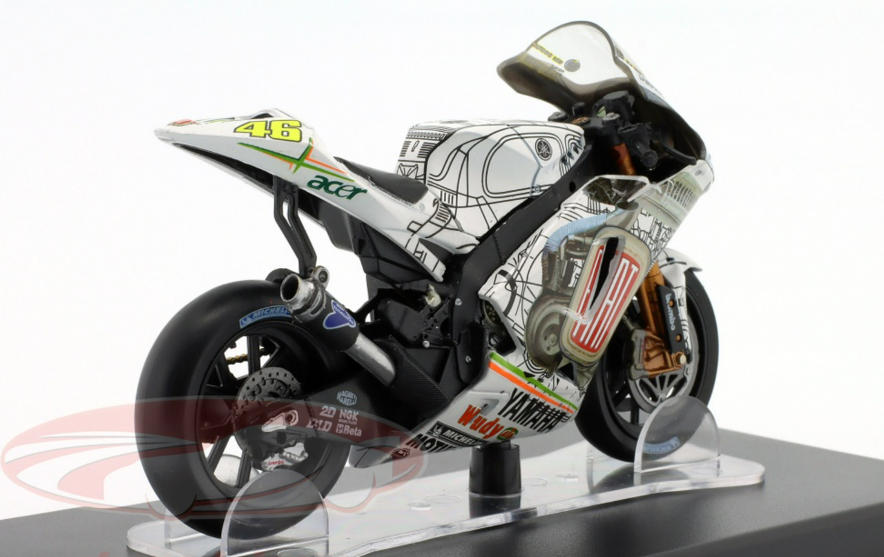 限定品質保証1/12 YAMAHA YZR-M1 ROSSI 2007　バレンシア ヤマハ　ロッシ　MOTOGP オートバイ