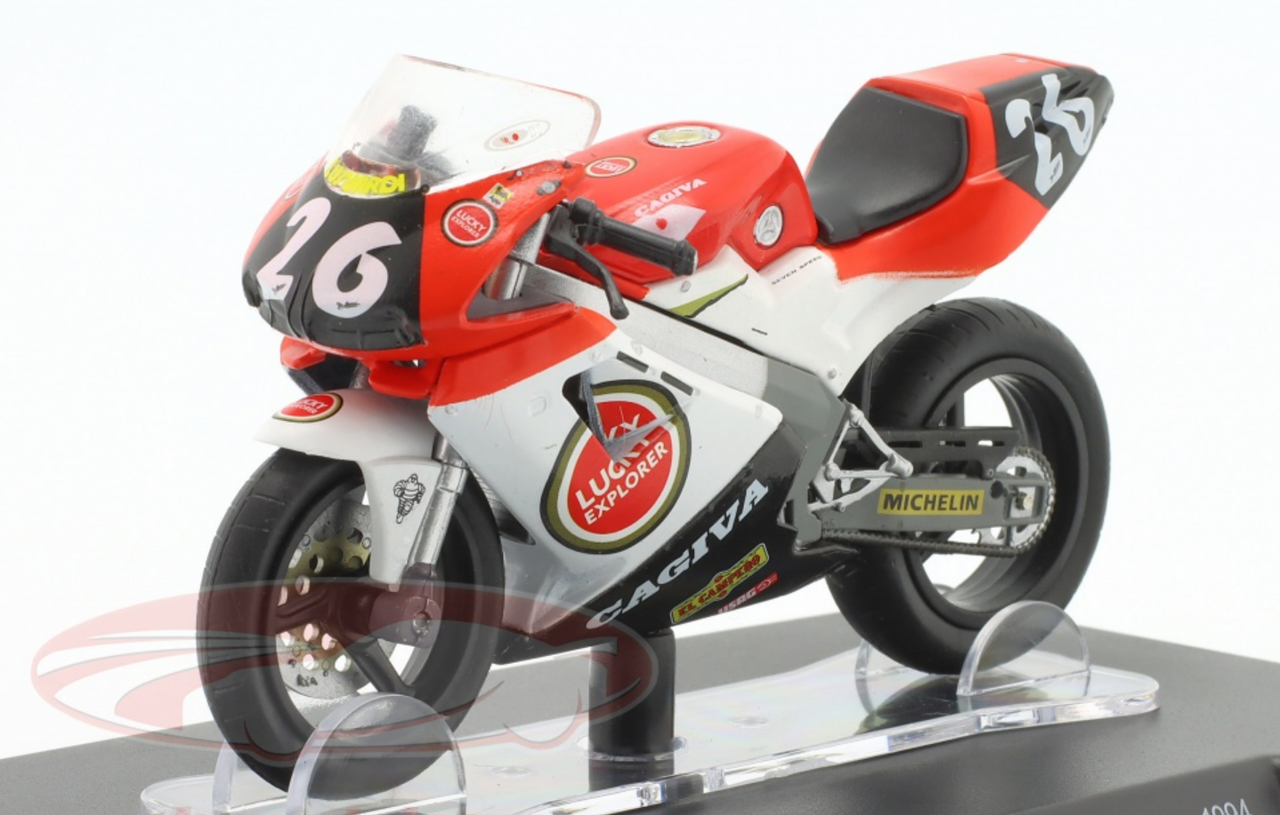 1/18 Altaya 1994 Valentino Rossi Cagiva Mito EV #26 Campionato Sport Production Motorcycle Model