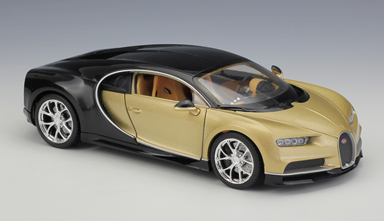 1/24 Welly FX Bugatti Chiron (Gold) Diecast Car Model