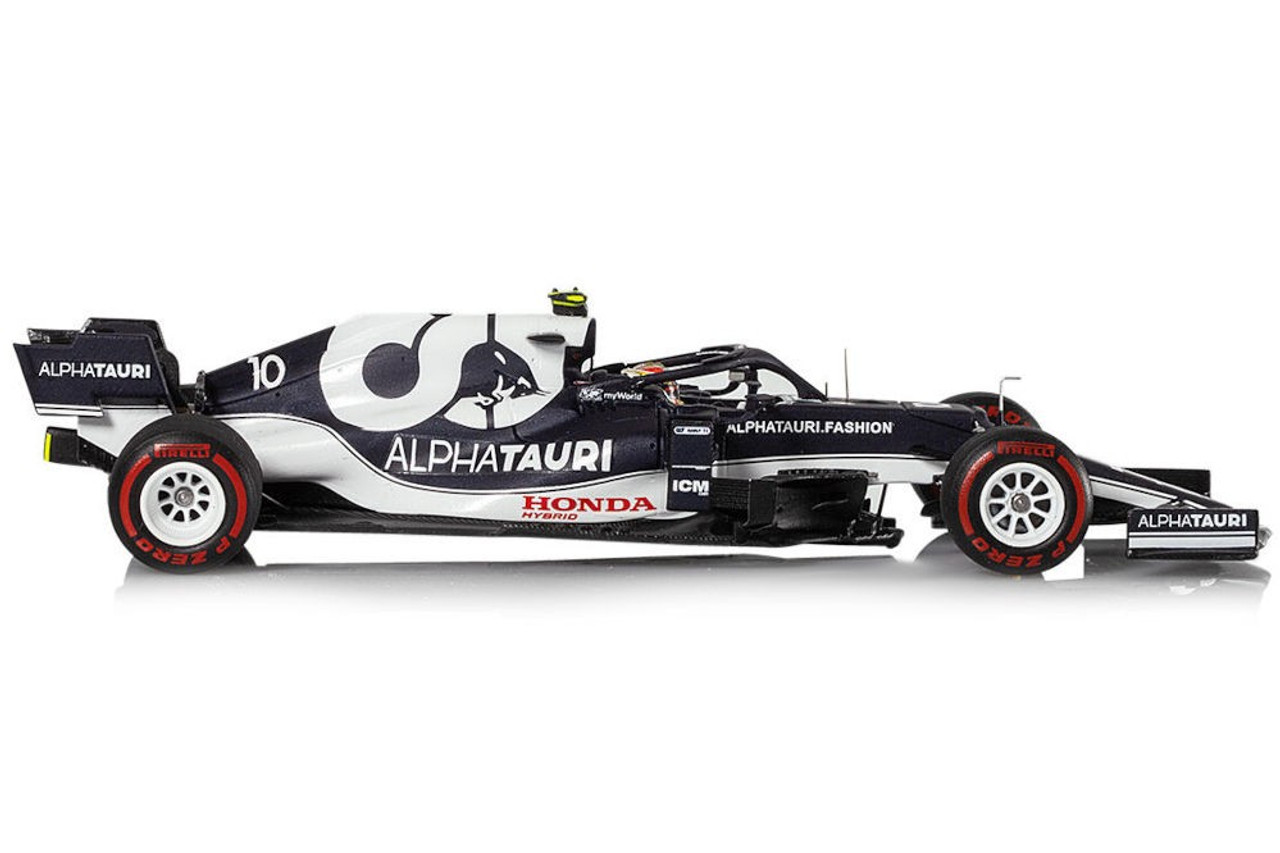 1/43 Spark 2021 AlphaTauri AT02 No.10 6th Monaco GP Scuderia AlphaTauri Pierre Gasly Car Model