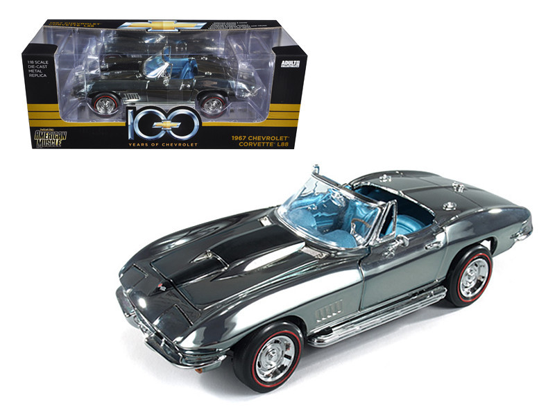 1/18 Auto World 1967 Chevrolet Corvette L88 Chrome 100th Years Of