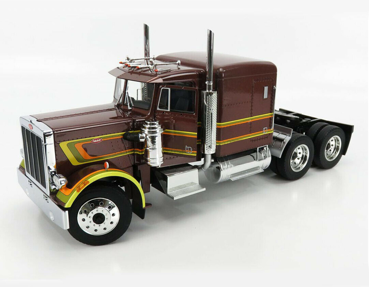 1/18 Road Kings 1967 Peterbilt 359 (Brown) Diecast Car Model