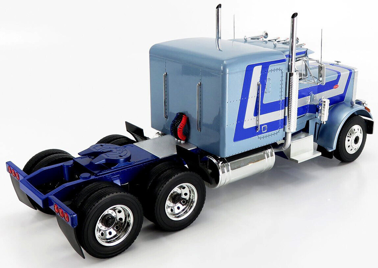 1/18 Road Kings 1967 Peterbilt 359 (Silver & Blue) Diecast Car Model