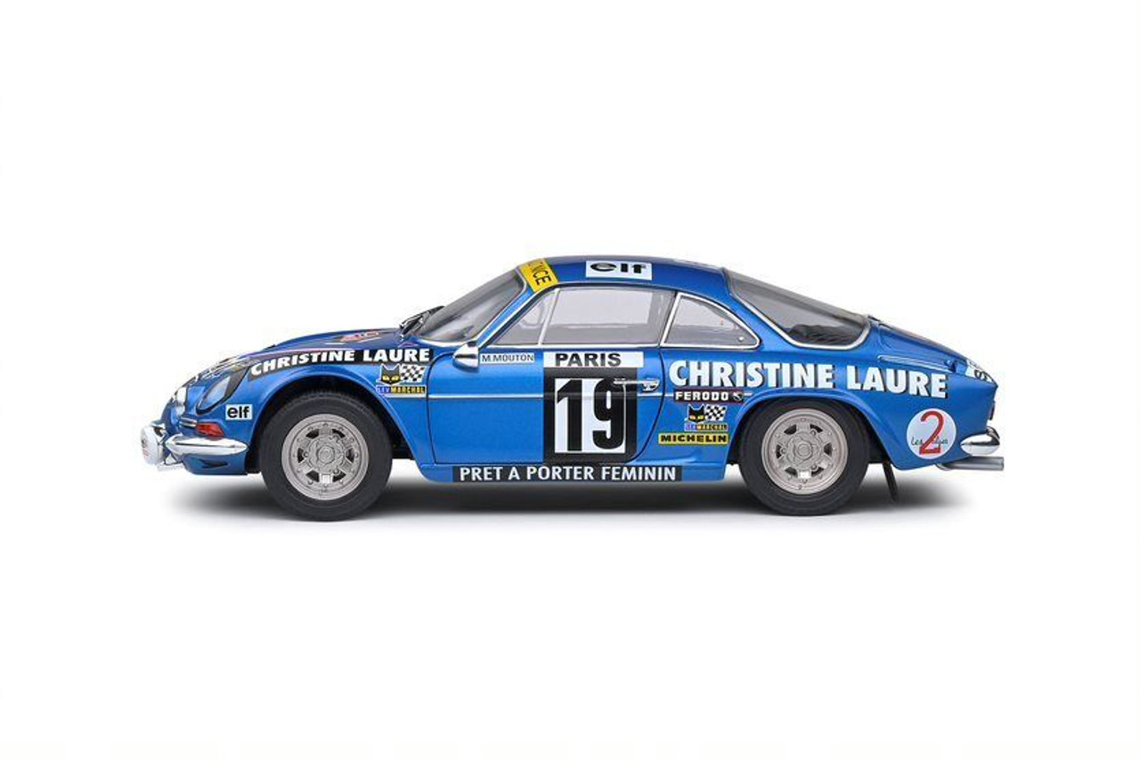 1/18 Solido 1976 Renault Alpine A110 1600S #19 Rallye Monte Carlo Michèle  Mouton