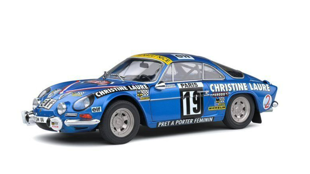 Model Car Scale 1:18 solido Alpine A110 1600S Rally Monte Carlo vehicles