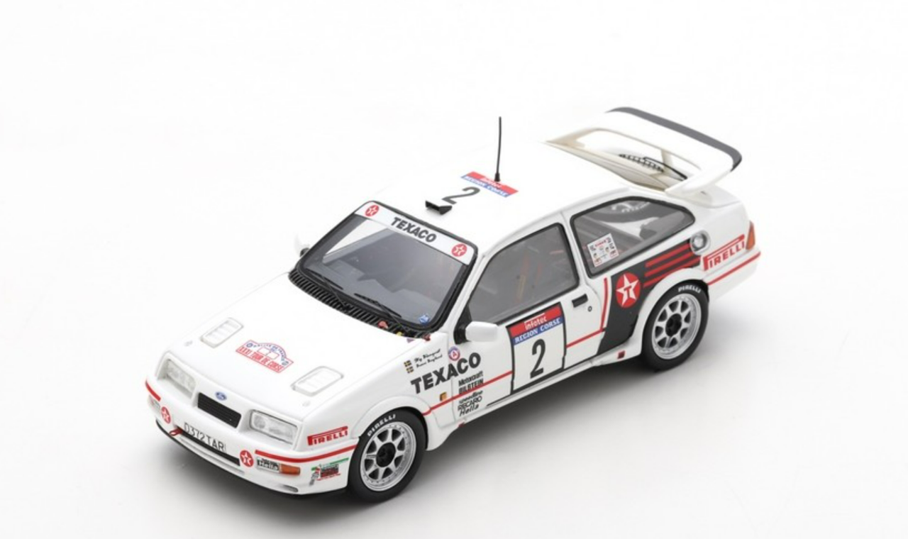 1/43 Spark 1987 Ford Sierra RS Cosworth #2 Rallye Tour de Corse Ford Motor Co. Ltd. Stig Blomqvist, Bruno Berglund Car Model