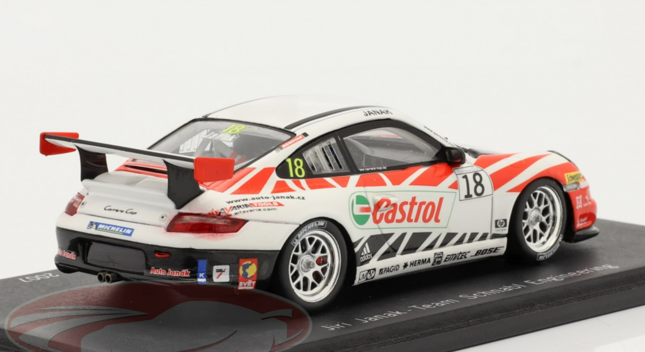 1/43 Spark 2007 Porsche 911 (997) GT3 Cup #18 Porsche Carrera Cup Schnabl Engineering Jiří Janák Car Model