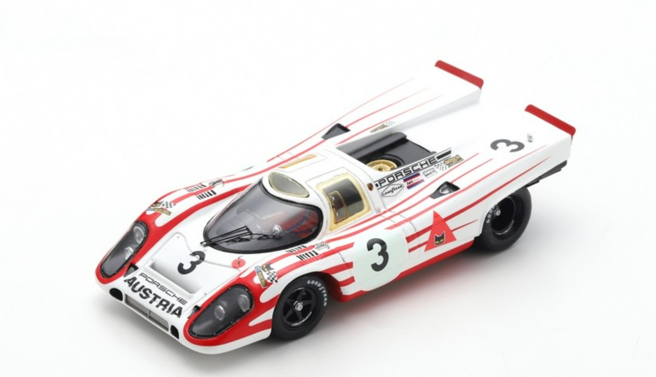 1/43 Spark 1970 Porsche 917K #3 24h Daytona Porsche Konstruktionen KG Kurt Ahrens jr., Vic Elford Car Model