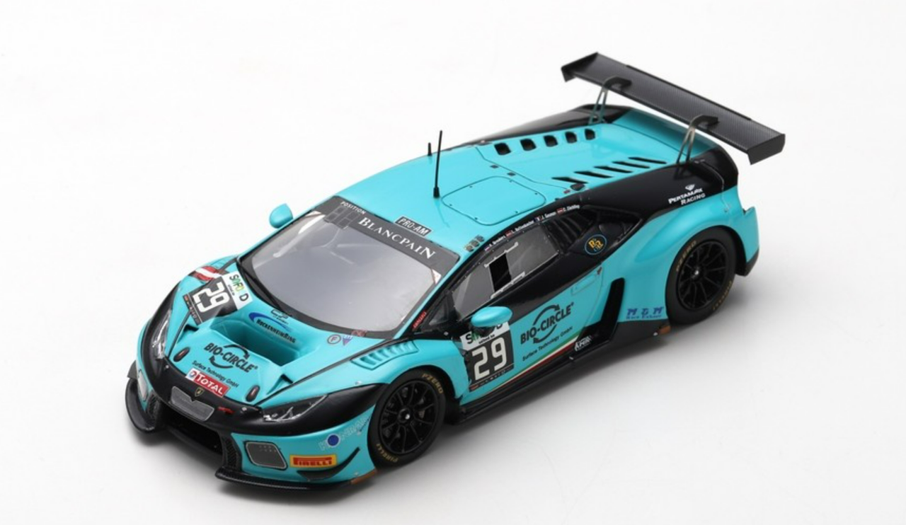 1/43 Spark 2016 Lamborghini Huracan GT3 #29 24h Spa Konrad Motorsport Rik Breukers, Jules Gounon, Luca Rettenbacher, Christopher Zöchling Car Model