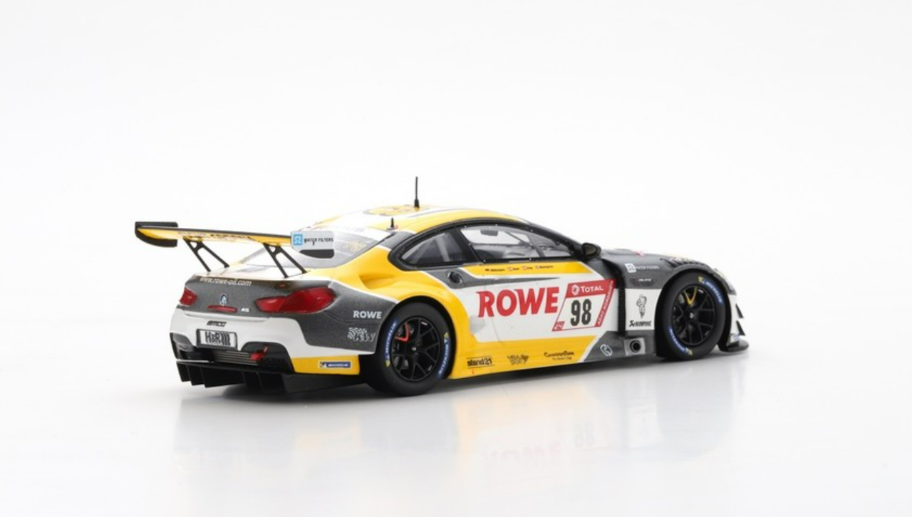 1/43 Spark 2020 BMW M6 GT3 #98 4th 24h Nürburgring Rowe Racing Marco Wittmann, Tom Blomqvist, Philipp Eng Car Model