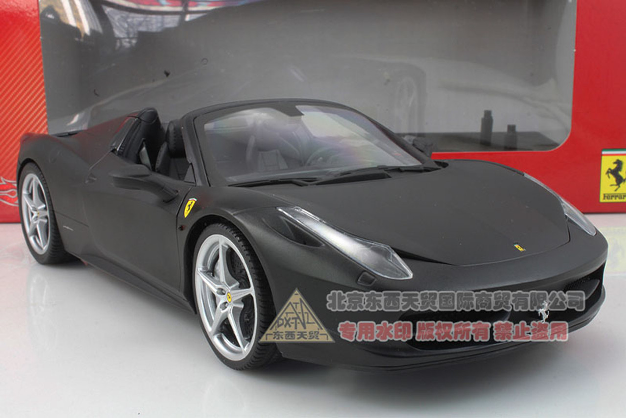 1/18 Hot Wheels Hotwheels Ferrari 458 Italia Spider (Black