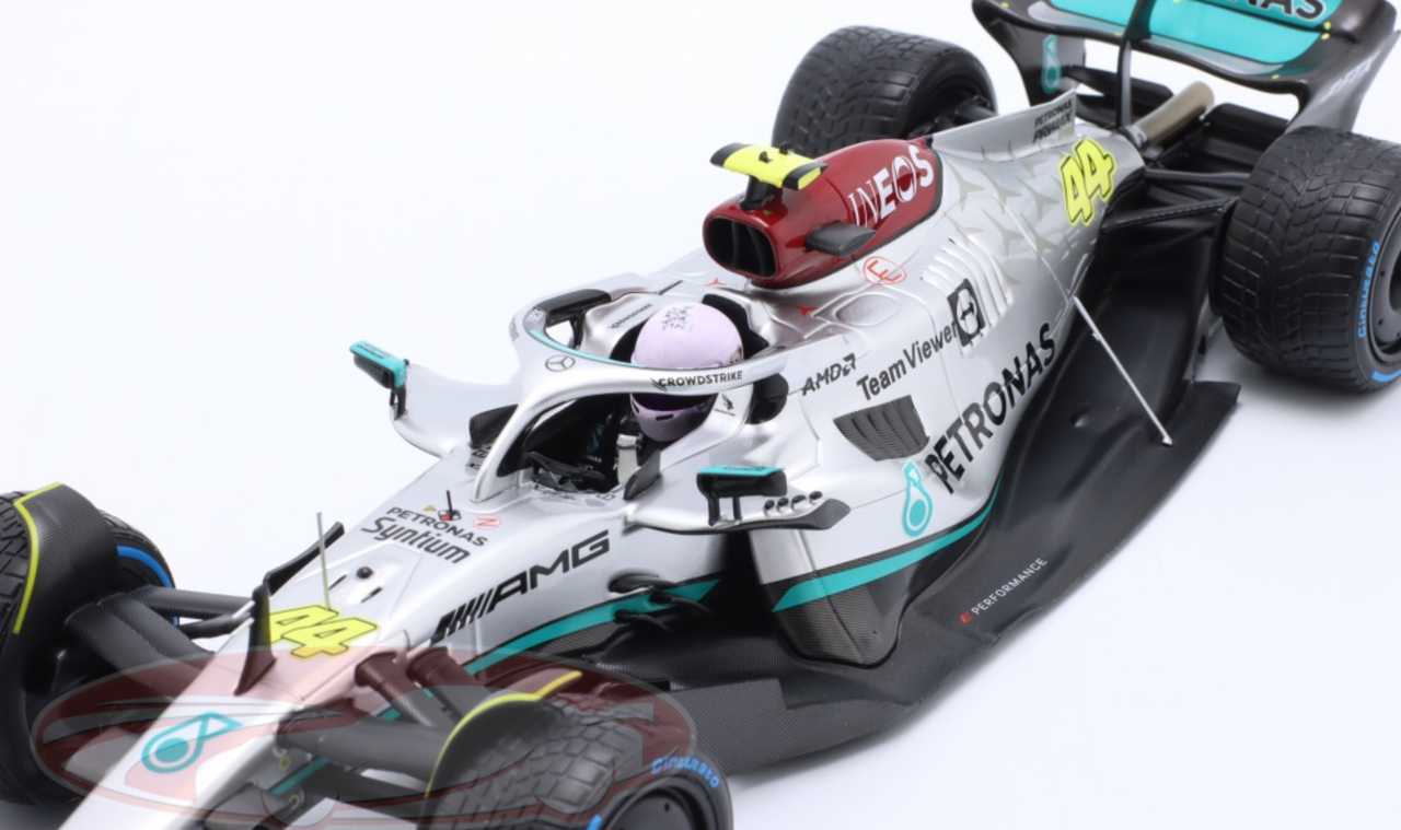 Minichamps 1:18 Lewis Hamilton Mercedes-AMG F1 W13 #44 formule 1 2022  113220044 modèle voiture 113220044 4012138764385