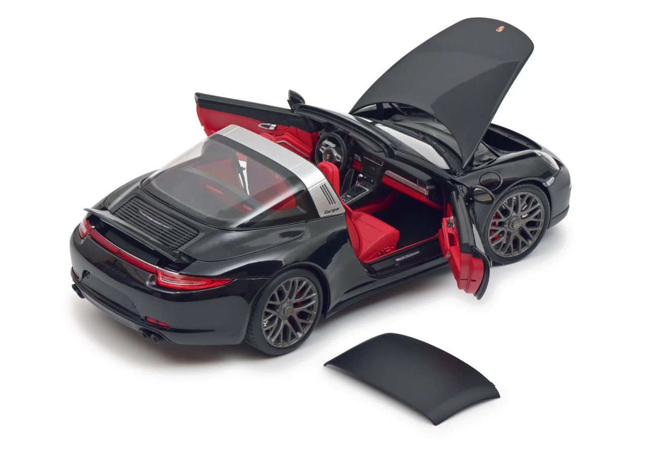 1/18 Schuco 2014 Porsche 911 (991) Carrera 4 GTS Targa (Black) Diecast Car  Model