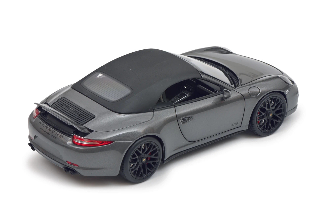 1/18 Schuco Porsche 911 (991) Carrera GTS Cabriolet (Grey) Diecast Car Model