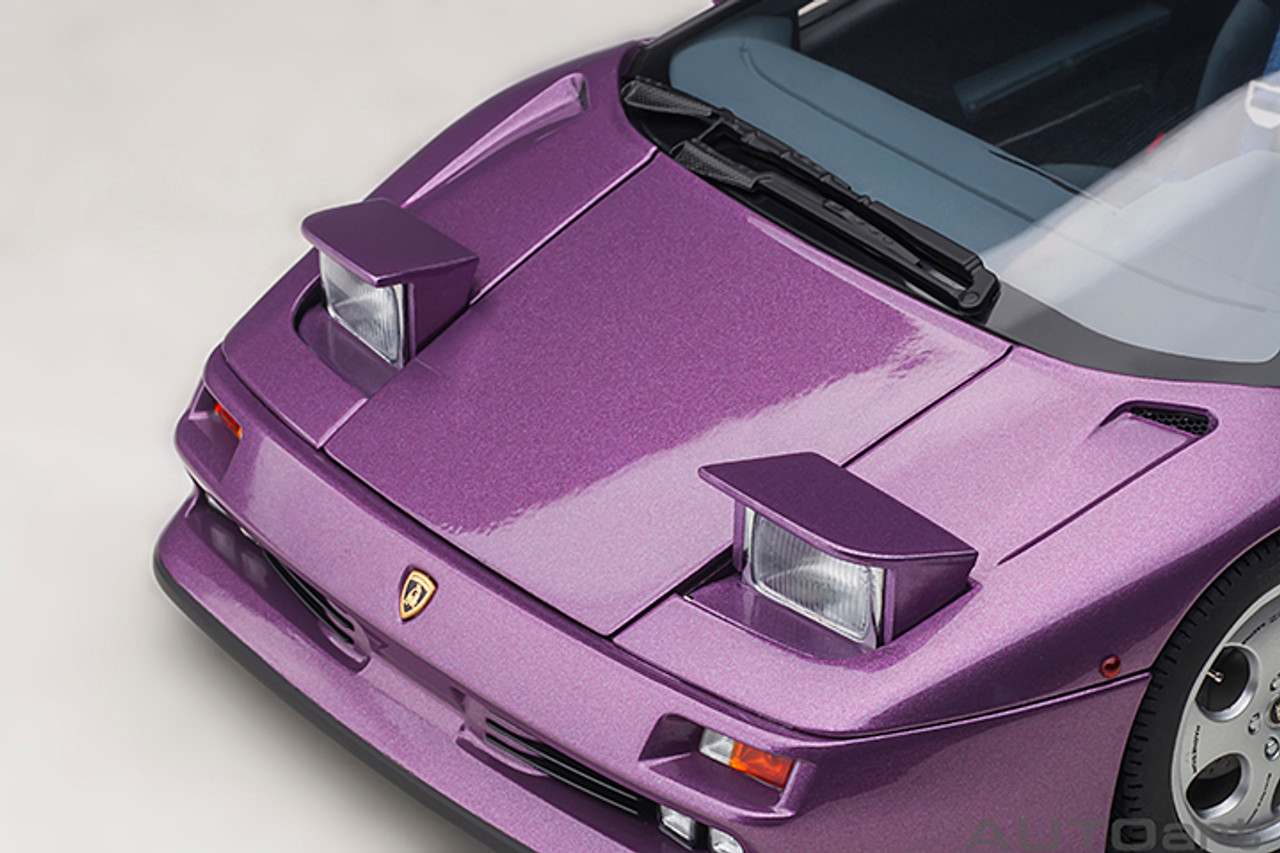 1/18 AUTOart Lamborghini Diablo SE30 Giallo Spyder (Violet SE30 Metallic Purple) Car Model