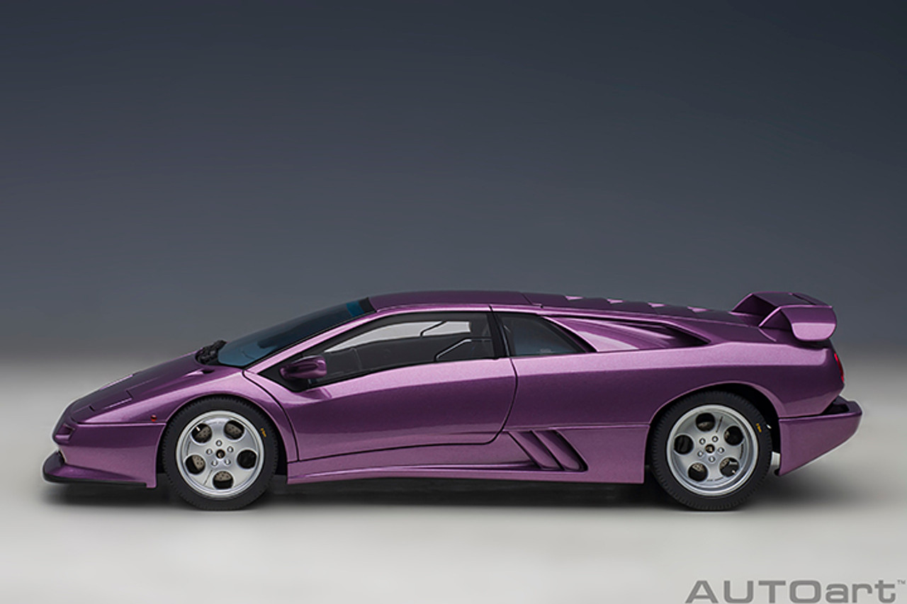 1/18 AUTOart Lamborghini Diablo SE30 Giallo Spyder (Violet SE30 Metallic Purple) Car Model