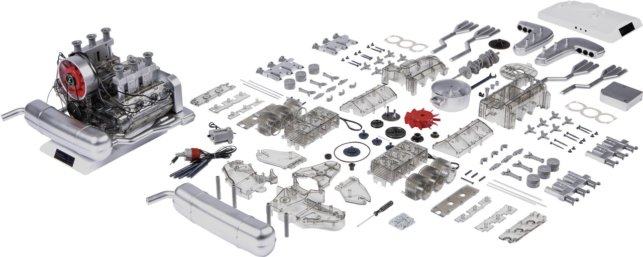 1/4 Franzis 1966 Porsche 911 6-cylinder Boxer Engine Model Kit