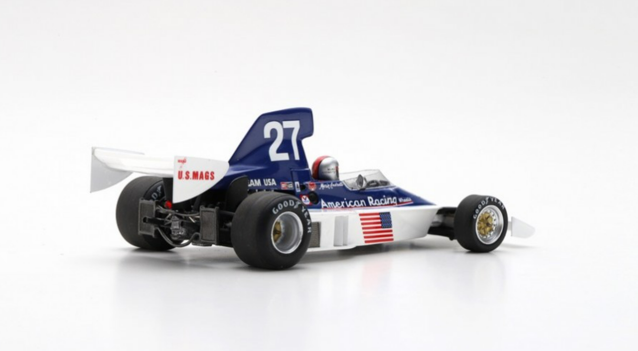 Miniature Spark 1/43 - Parnelli VPJ4 N°27 Mario Andretti - GP Suède 1975 - Résine - Précommande