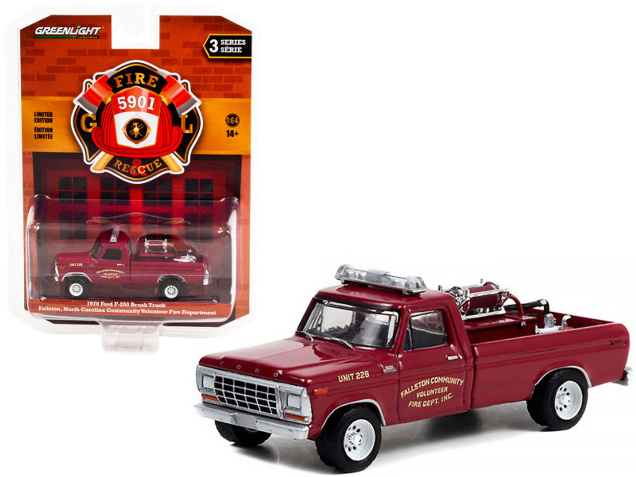 ラビット 1978 Ford F-250 Brush Truck Maroon 