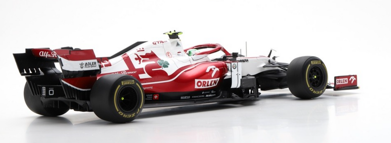 1/18 Spark 2021 Formula 1 Alfa Romeo Racing ORLEN C41 No.99 Alfa Romeo Sauber F1 Team Bahrain GP Antonio Giovinazzi Car Model