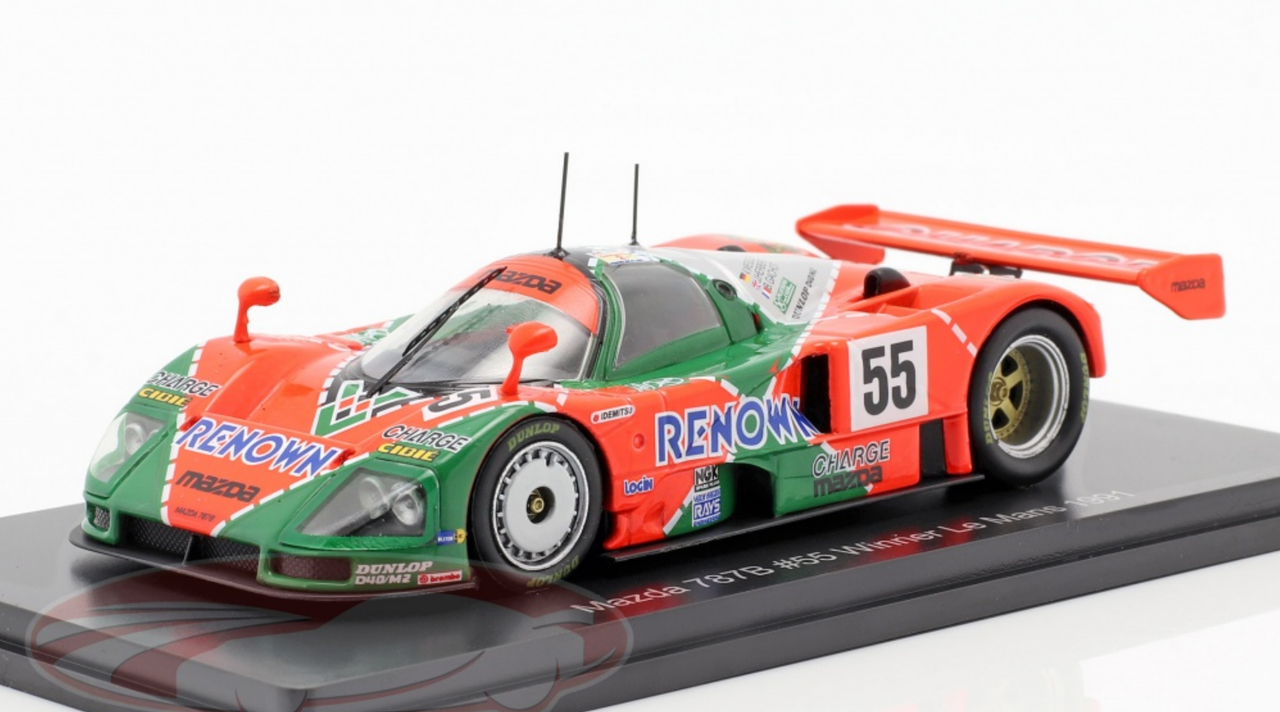 1/43 Spark 1991 Mazda 787B #55 Winner 24h LeMans Mazdaspeed Volker Weidler,  Johnny Herbert, Bertrand Gachot Car Model