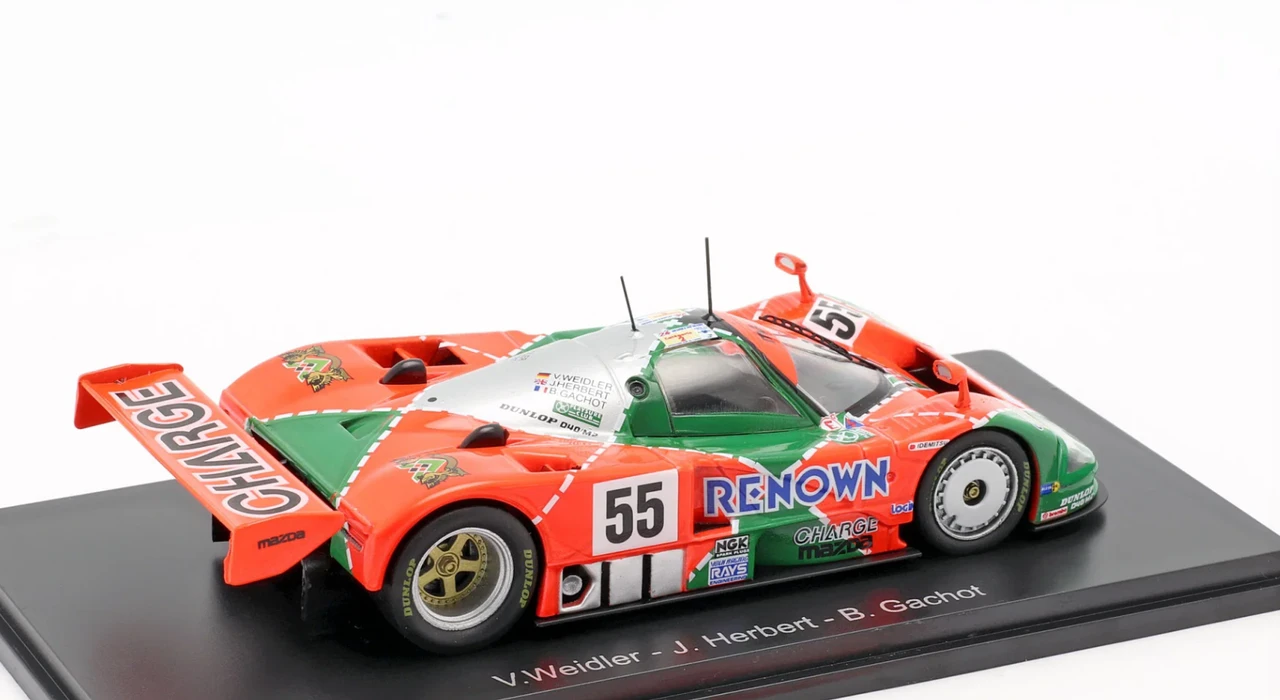 1/43 Spark 1991 Mazda 787B #55 Winner 24h LeMans Mazdaspeed Volker Weidler, Johnny Herbert, Bertrand Gachot Car Model