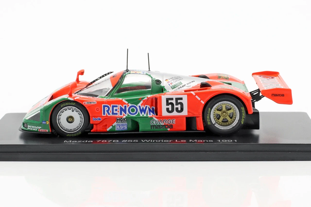 1/43 Spark 1991 Mazda 787B #55 Winner 24h LeMans Mazdaspeed Volker Weidler, Johnny Herbert, Bertrand Gachot Car Model