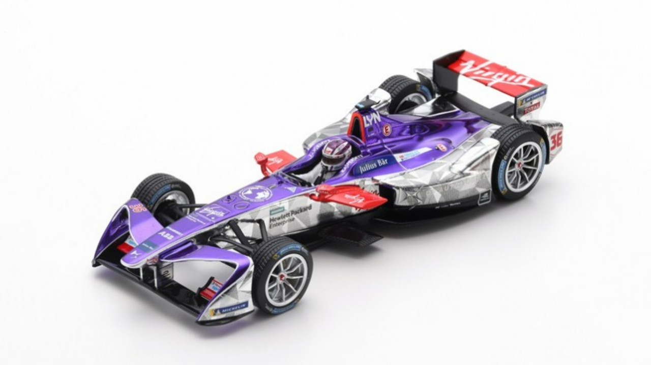 1/43 Spark 2017 2018 Alex Lynn DS Virgin DSV-03 #36 Punta del Este ePrix Formula E Car Model