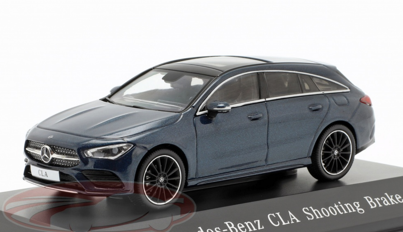 1/43 Dealer Edition 2019 Mercedes-Benz CLA Shooting Brake (X118) (Denim Blue) Car Model