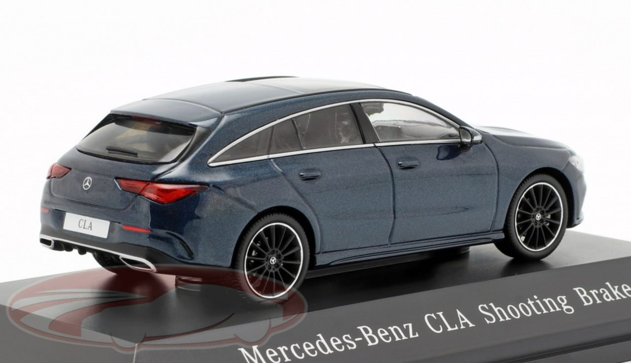 1/43 Dealer Edition 2019 Mercedes-Benz CLA Shooting Brake (X118) (Denim Blue) Car Model