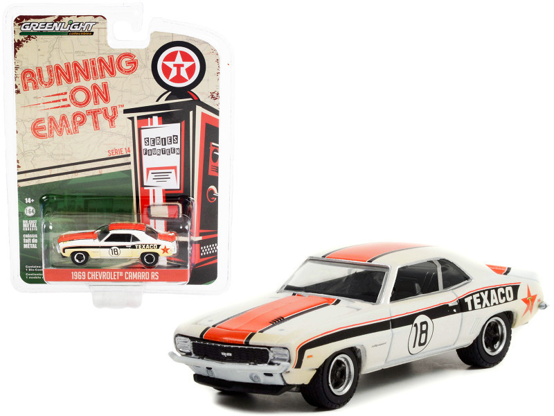 1969 Chevrolet Camaro RS #18 White with Stripes (Dirty Version