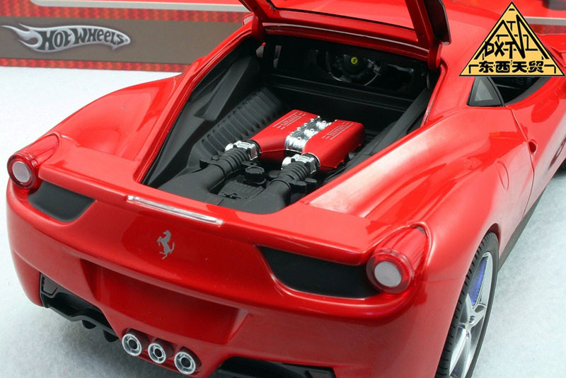 1/18 Hot Wheels Hotwheels Ferrari 458 Italia (Red) Diecast Car