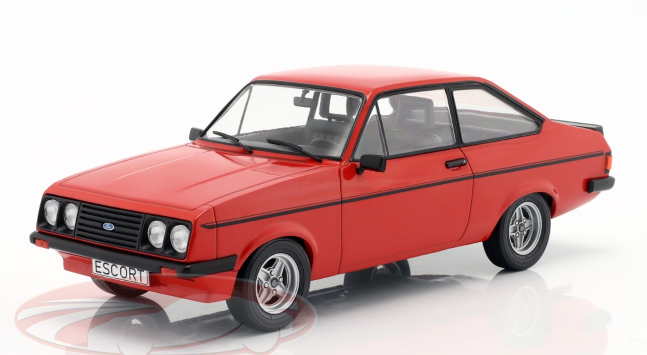 1/18 Modelcar Group 1977 Ford Escort MK II RS 2000 (Red) Car Model