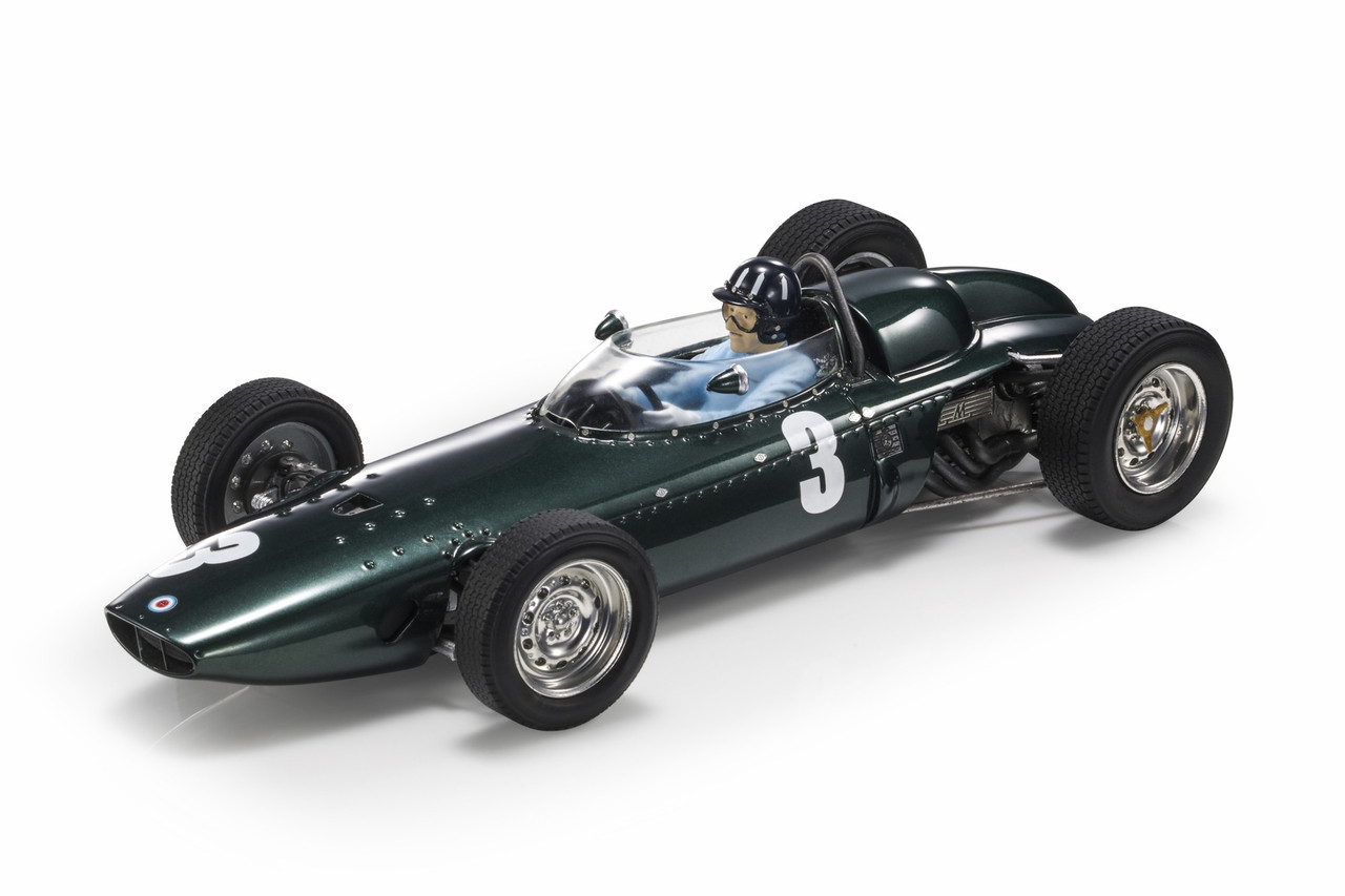 1/18 GP Replicas 1962 Graham Hill BRM P57 #3 Winner South Africa GP Formula 1 World Champion Car Model with Figure
