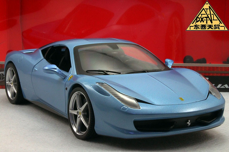 1/18 Hot Wheels Hotwheels Ferrari 458 Italia (Blue) Diecast Car