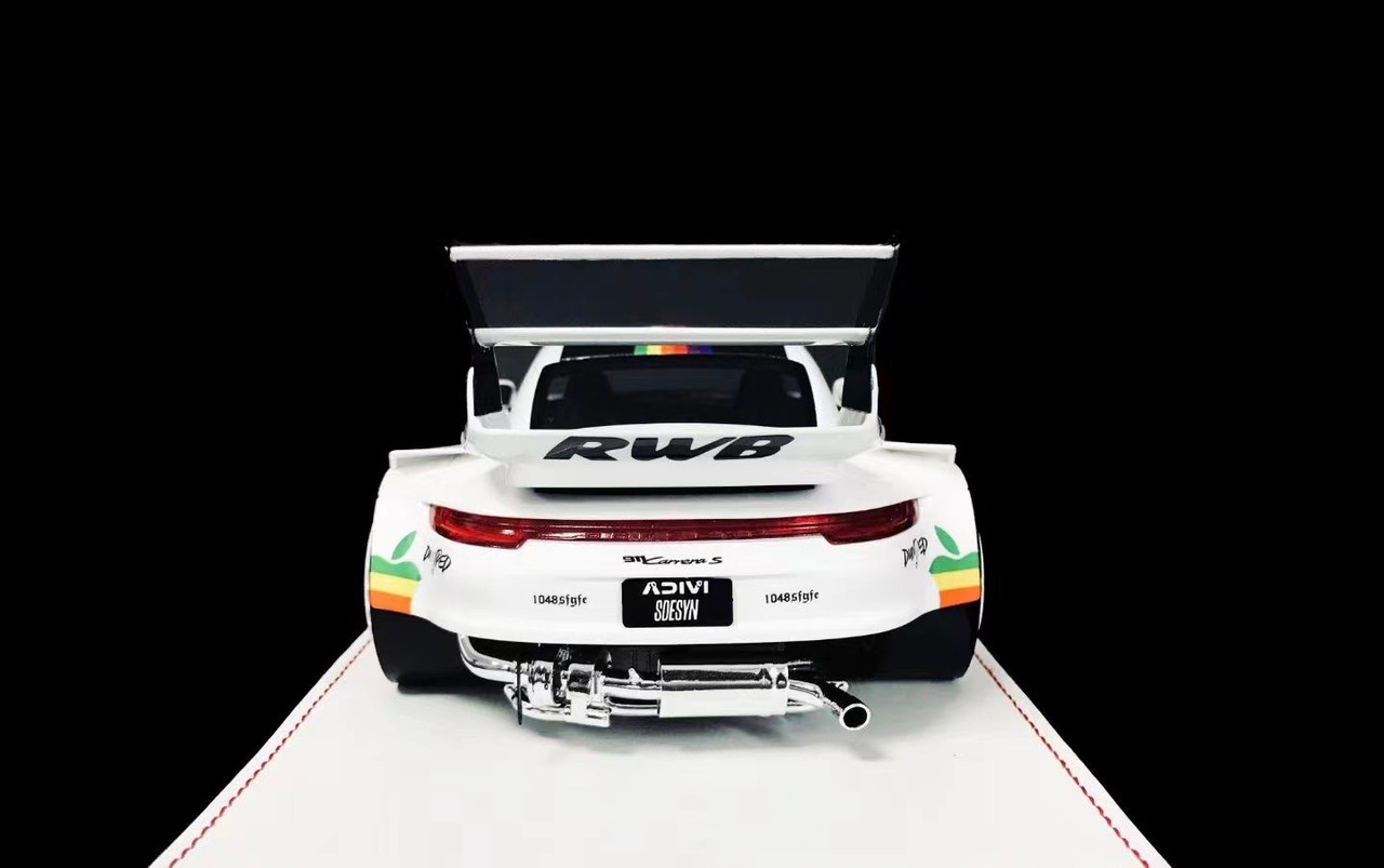1/18 VIP Scale Models Porsche 911 (992) Carrera S RWB "Apple Computer" Resin Car Model Limited 99 Pieces