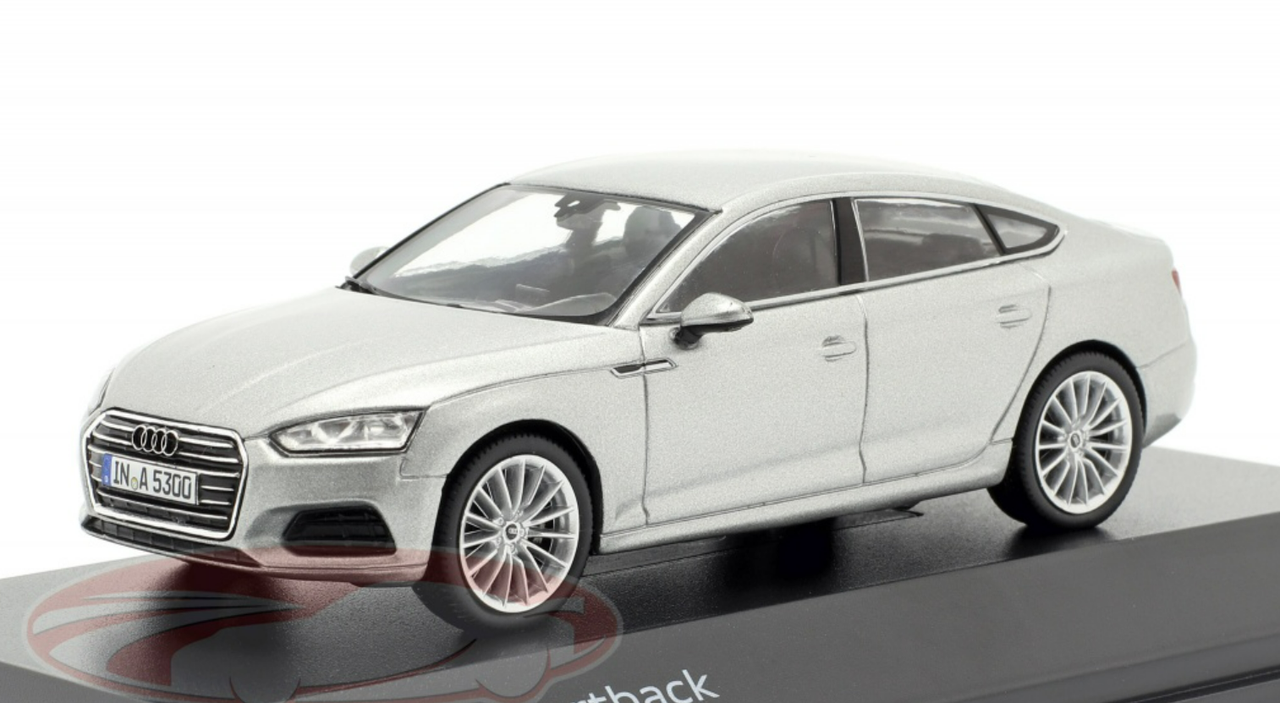 1/43 Dealer Edition 2017 Audi A5 Sportback (Florett Silver) Car Model