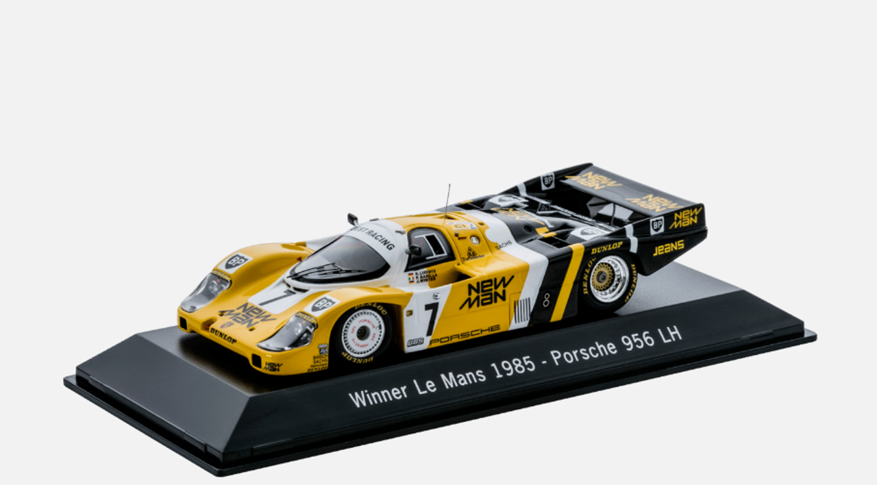 1/43 Dealer Edition 1985 Porsche 956 LH #7 Winner 24 LeMans New-Man Joest Racing Klaus Ludwig, Paolo Barilla, Louis Krages Car Model