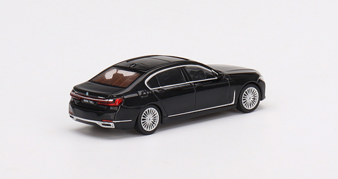 1/64 Mini GT BMW 750Li xDrive (Black Sapphire) Diecast Car Model