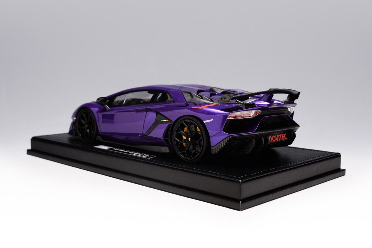 1/18 Ivy Lamborghini Novitec Aventador SVJ (Viola Pasifae Purple) Resin Car Model Limited 99 Pieces