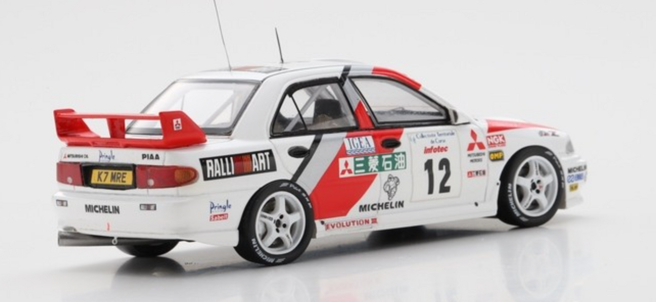 1/43 Mitsubishi Lancer Evolution  No.12 3rd Tour de Corse Rally de France 1995 Andrea Aghini - Sauro Farnocchia