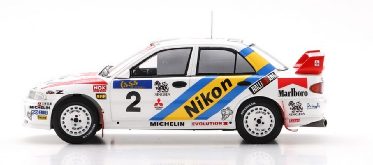 1/43 Mitsubishi Lancer Evolution  No.2 Winner Rally Hong Kong - Beijing 1995 Kenneth Eriksson - Staffan Parmander