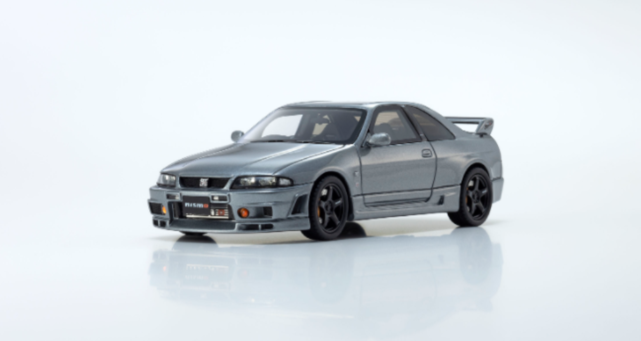  1/43 Kyosho Nissan Skyline GT-R R33 NISMO Grand Touring Car Grey Resin Car Model