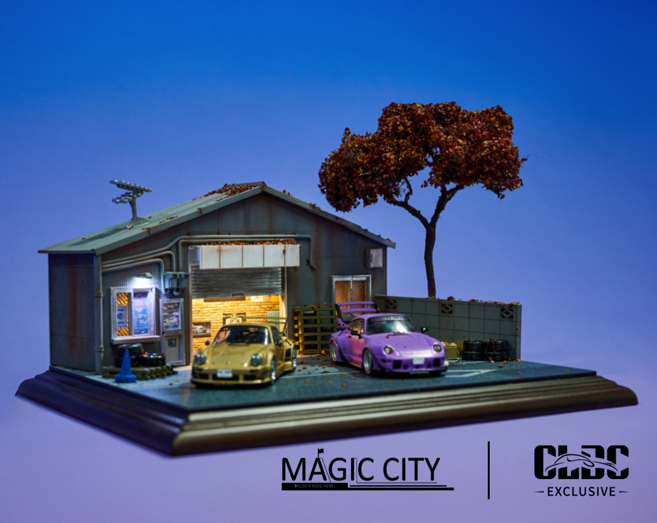 1/64 Magic City RWB Nakai House Diorama Model (cars & figures NOT included)