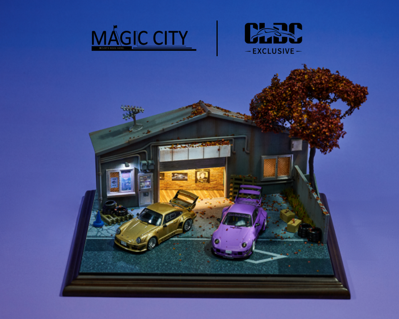 1/64 Magic City RWB Nakai House Diorama Model (cars & figures NOT included)