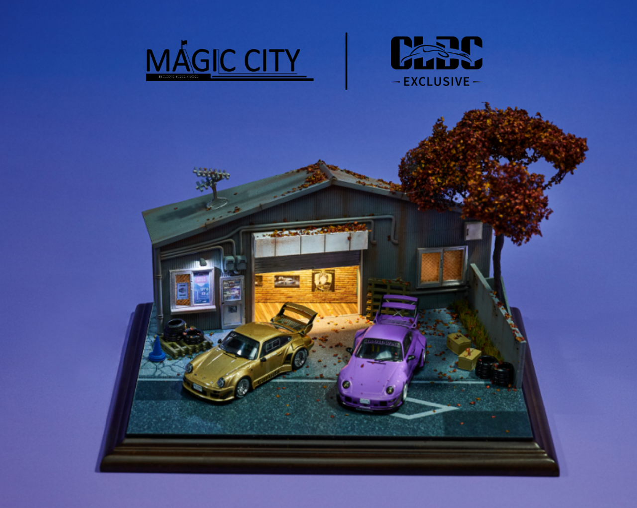 1/43 Magic City RWB Nakai House Diorama Model (cars & figures NOT included)