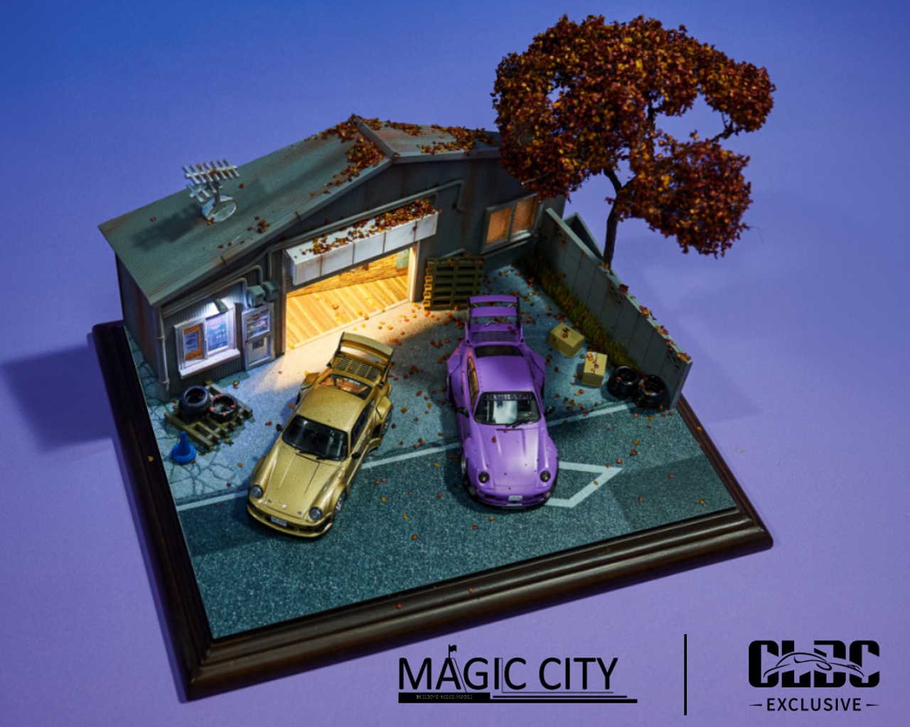 1/43 Magic City RWB Nakai House Diorama Model (cars & figures NOT included)